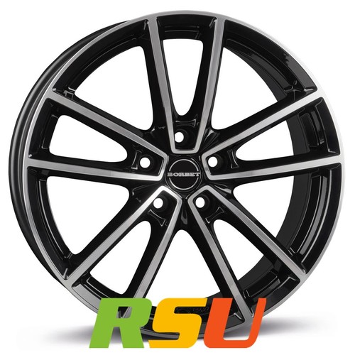Borbet black polished glossy - w,