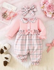 Strampler❤️2er Set❤️Schleife❤️Baby❤️1-3 Monate Gr 50-56❤️Einteiler❤️Geschenk❤️