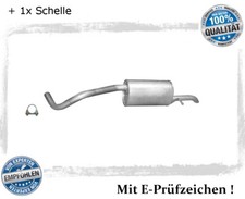 Endschalldämpfer VW Polo 9N 1.2 / Fox 1.2 Bj.05-14 Auspuff Endtopf Schelle