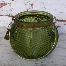 Windlicht Glas mit Henkel