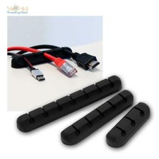 3er-Pack Kabelhalter, Kabel-Management / Organizer, Clip, Wickler aus Silikon