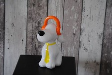 Keramik Hund mit Kopfhörer