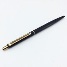 Montblanc Kugelschreiber Slim Line Matt-Schwarz / Gold Drückmechanik  #1418