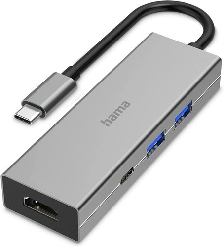 Hama usb hub multiport 4 - usb-c,