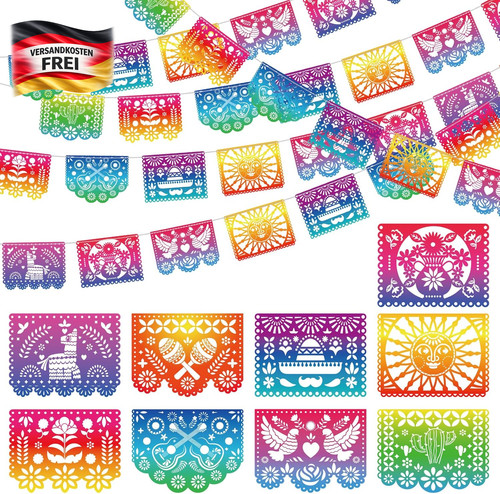 Mexikanische party banner 5er - banner,