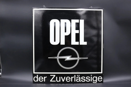 Opel emaille schild kapitän - schild,