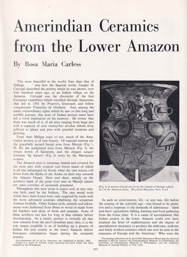 Amerindian ceramics from the - amerindian,