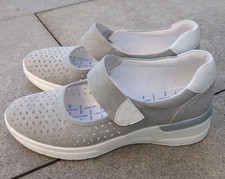 Damen Mary Jane Marke Easy Street Halbschuh m. Riemen Gr. 6  Hellgrau