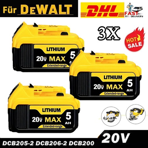 Für dewalt dcb184 akku - 3x,