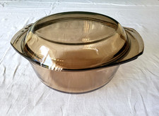 Arcopal france Form Auflaufform Schüssel Rauchglas 2 L Vintage 1970er