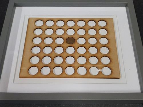 Bespoke coin mount insert - coin,
