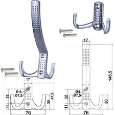 Kleiderhaken Wandhaken