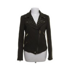 Zara Basic, Bikerjacke, Damen, Größe: M, Grün/Gold #6rS