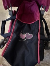 Puppenwagen Blau Pink Kinderwagen