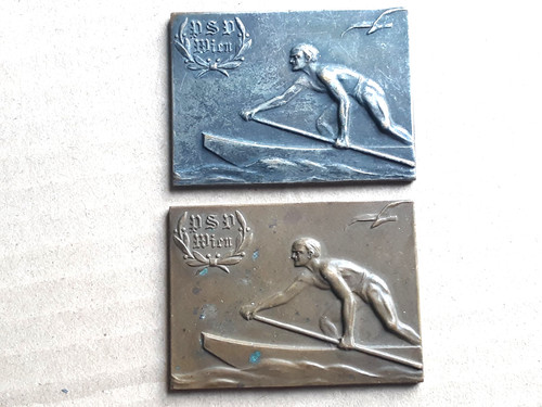 Silber bronze plakette - silber, &
