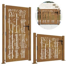 Gartentor Hoftür Cortenstahl