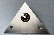 Unterputz Klingelplatte Klingeltaster 1 fach Edelstahl dreieck für Türklingel