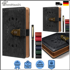 Tagebuch mit Schloss A5 Leder