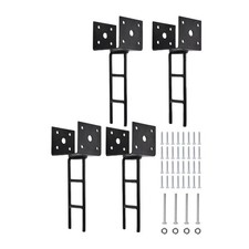 4x U Form Betonpfostenanker