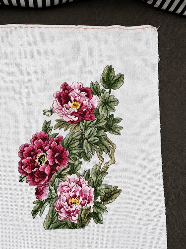 Handmade peony cross - handmade,