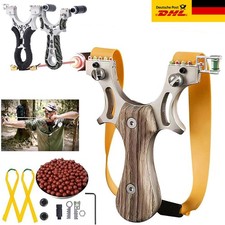 Profi Jagd Schleuder Camping Katapult Steinschleuder Gummiband Sportschleuder