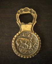 Flaschenöffner aus Bronze Hirschmotiv Jagd Kapselheber 6,5x11 cm Gewicht 250 g