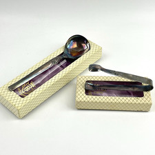 Fürst Besteck | Versilbert | Rosenmuster | Zuckerzange + Löffel | Vintage OVP