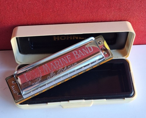 Vintage marine harmonica band - marine,
