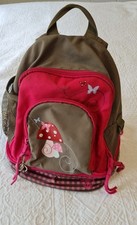 Rucksack Mädchen Kindergarten von Lässig Motiv Pilz Farben braun / pink