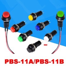 Druck Schalter Taster mit 12mm Mini Push Button Rastend/Tastend EIN/AUS 250V 3A