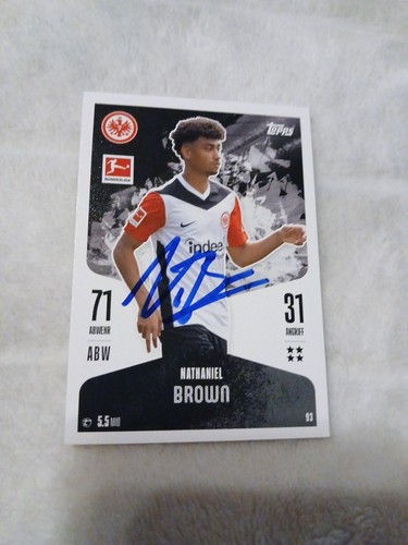 Match attax signiert nathaniel - match,