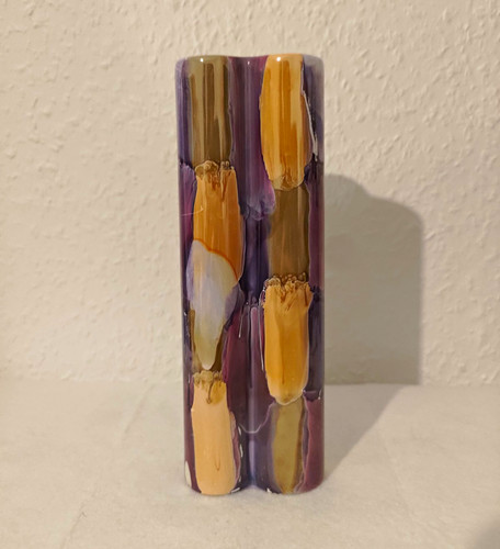 Glänzende keramik vase - glänzende,
