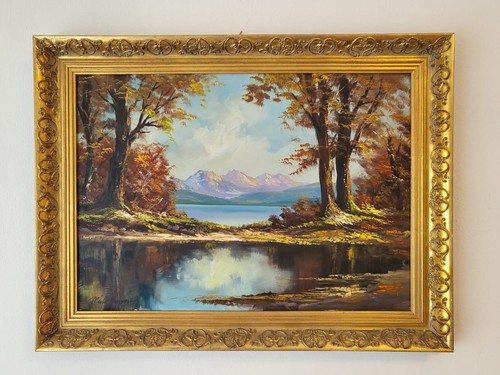 Ölgemälde,Landschaft,gerahmt