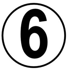 Bender Geschwindigkeitsschild 6 km/h 200mm