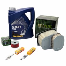 Wartungspaket 4L für Suzuki DR 800 BIG 1991-99 Öl+Luftfilter+Ölfilter+Zündkerzen