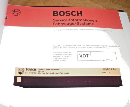 Bosch microfiche hercules hatz - microfiche,