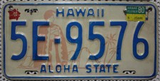 Hawaii Nummernschild USA