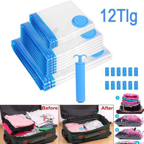 12x vakuumbeutel kleidung - vakuumbeutel,