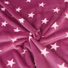 Fleece Stoff Meterware Sterne