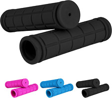 Sichere Fahrradgriffe für Kinder - Gummi Grips für Roller und Dreirad Schwarz