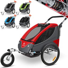 KESSER® Fahrradanhänger Kinderfahrradanhänger 2in1 Kinder Anhänger Buggy
