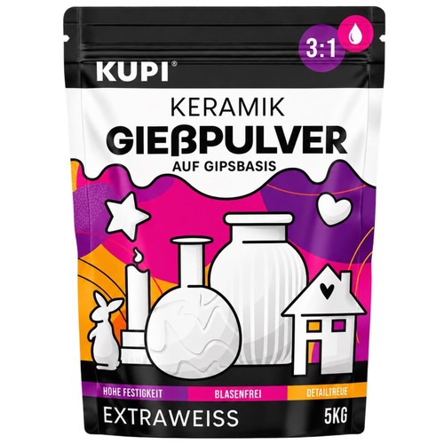 Keramik gießpulver weiß - gießpulver,