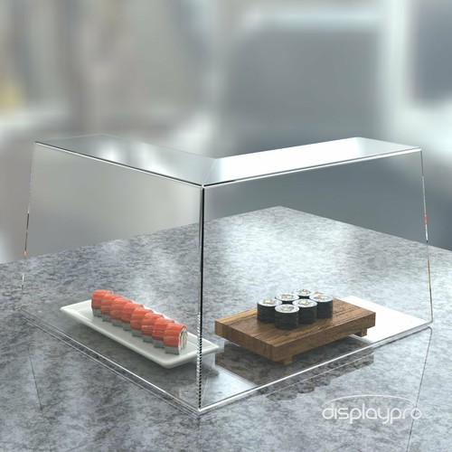 Niesschutz ecke acryl essen - niesschutz,