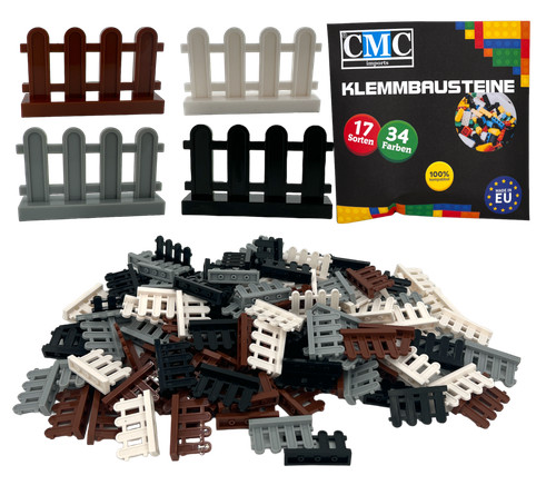 10x zaun klemmbausteine - klemmbausteine, 1x4x2