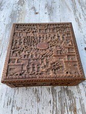 China Holz Dose Schnitzerei