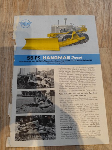 Prospekt hanomag 55ps mit - hanomag,