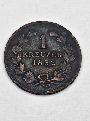 Kreuzer baden 1852 ludwig - 1852,