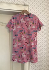 Next England Nachthemd 110 Mädchen Pink Einhorn Regenbogen