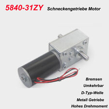 Schneckengetriebe Motor DC12V 24V Doppelwelle 12-470RPM Selbstverriegelung Motor