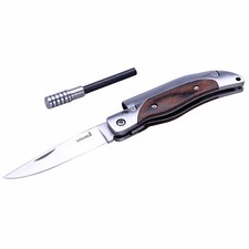 LAGUIOLE Taschen Messer survival Outdoor Jagd Holzgriff Klapp Camping Feuerstein